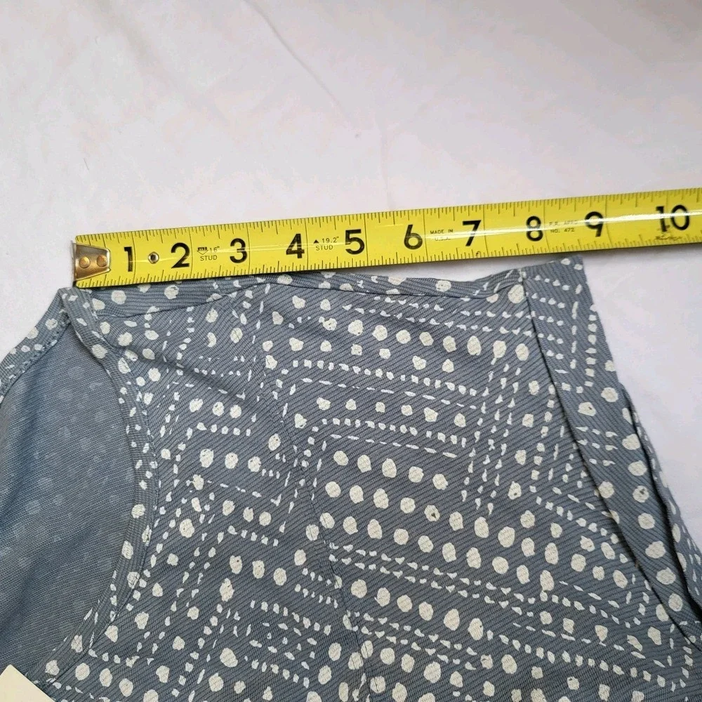 Lucky Brand Brand Dress Women's S/P Blue‎ white Short Sleeve Casual Henley